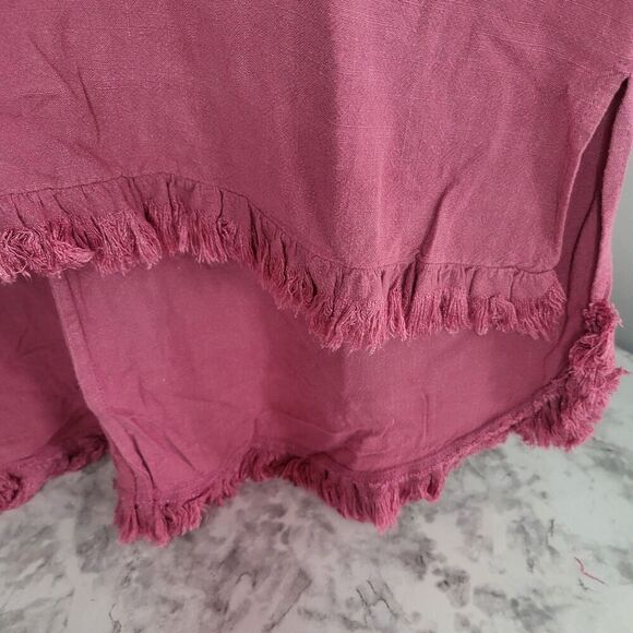 Tassel Fringe LagenLook  Boho Tunic Flowy Shabby Chic XL Umgee Blouse Shirt (2) - Picture 10 of 11